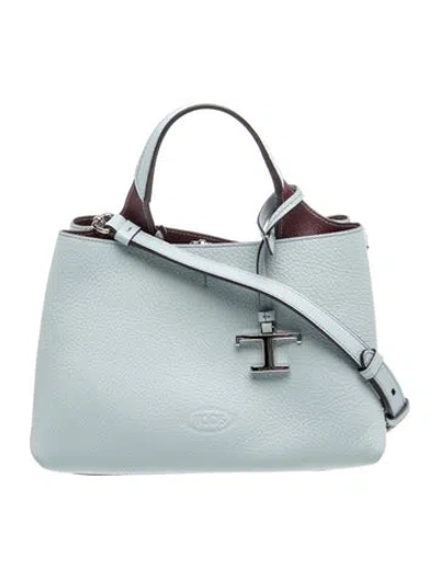 Pre-owned Tod's Leather Apa Small In Blue