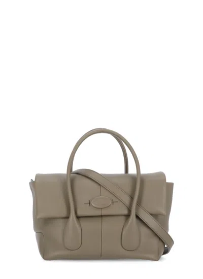 Tod's Leather Bag In Grey