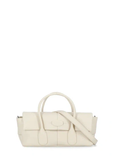 Tod's Leather Bag In Neutrals