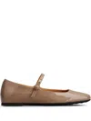 Tod's Ballerinas In Patent Leather In Neutrals