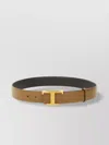Tod's Leather Belt Adjustable Gold-tone Buckle