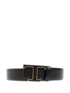 Tod's Adjustable Waist Belt In Black