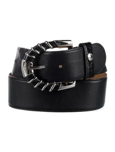 Pre-owned Tod's Leather Belt In Black