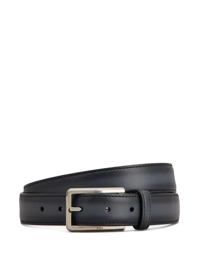 Tod's Leather Belt In Blue