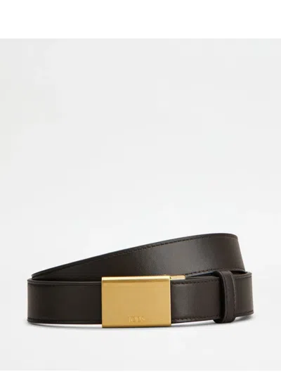 Tod's Leather Belt In Brown
