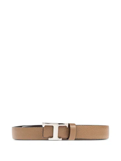 Tod's Leather Belt In Brown