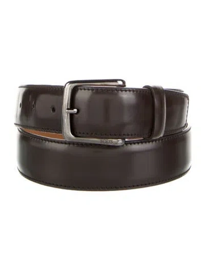Pre-owned Tod's Leather Belt In Brown