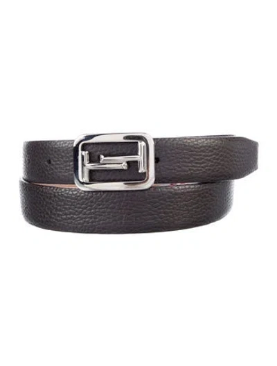 Pre-owned Tod's Leather Belt Kit In Black