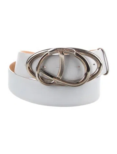 Pre-owned Tod's Leather Belt Kit In Blue