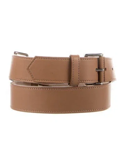 Pre-owned Tod's Leather Belt In Neutrals