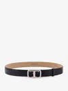 Tod's Leather Belt With  T Monogram Rectangular Buckle