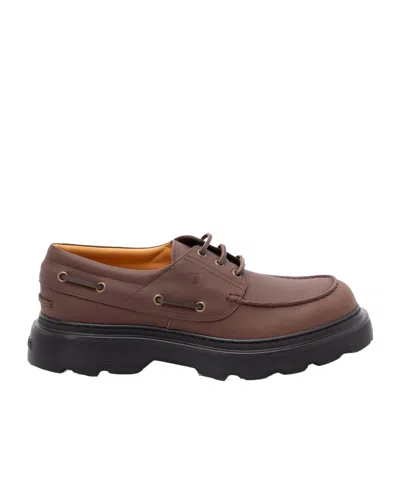 TOD'S LEATHER BOAT SHOES