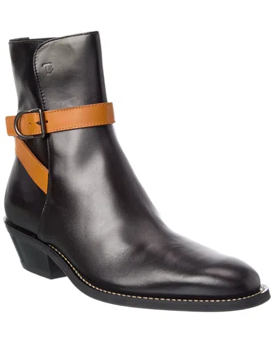 Tod's Tods Leather Boot In Black