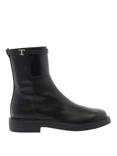 TOD'S BOTINES - NEGRO