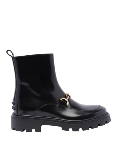 TOD'S BOTINES - NEGRO