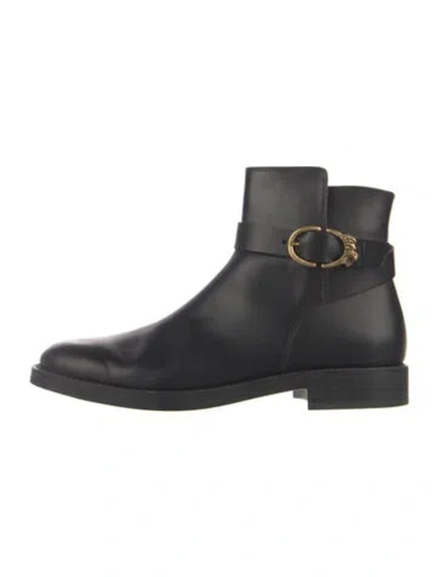Pre-owned Tod's Leather Boots In Black