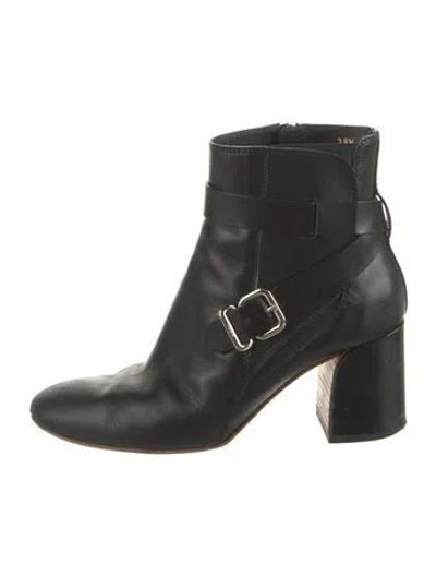 Pre-owned Tod's Leather Boots In Black