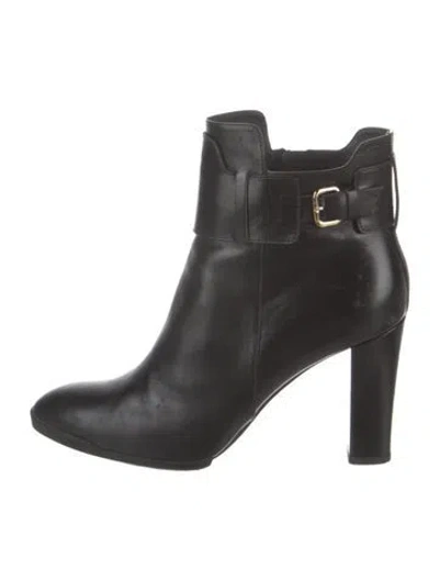 Pre-owned Tod's Leather Boots In Black