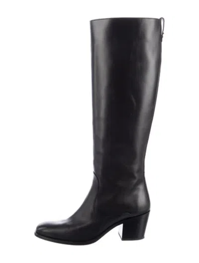 Pre-owned Tod's Leather Boots In Black