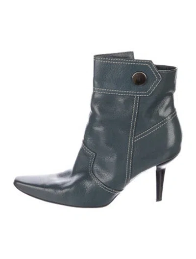 Pre-owned Tod's Leather Boots In Blue