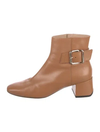 Pre-owned Tod's Leather Boots In Brown