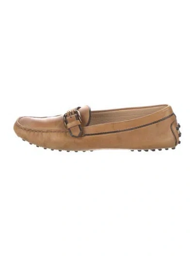 Pre-owned Tod's Leather Boots In Brown