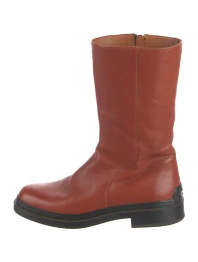 Pre-owned Tod's Leather Boots In Brown
