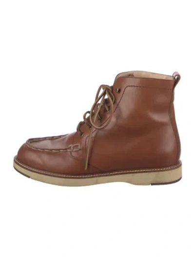 Pre-owned Tod's Leather Boots In Brown