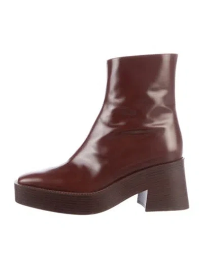 Pre-owned Tod's Leather Boots In Brown