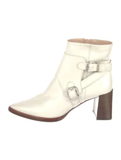 Pre-owned Tod's Leather Boots In Neutral