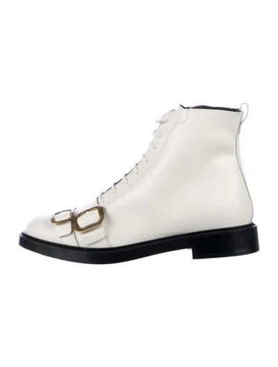 Pre-owned Tod's Leather Boots In White