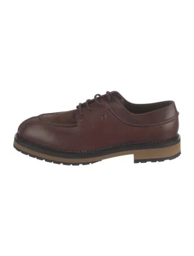 Pre-owned Tod's Leather Brogues In Brown