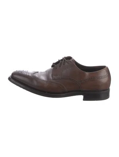 Pre-owned Tod's Leather Brogues In Brown
