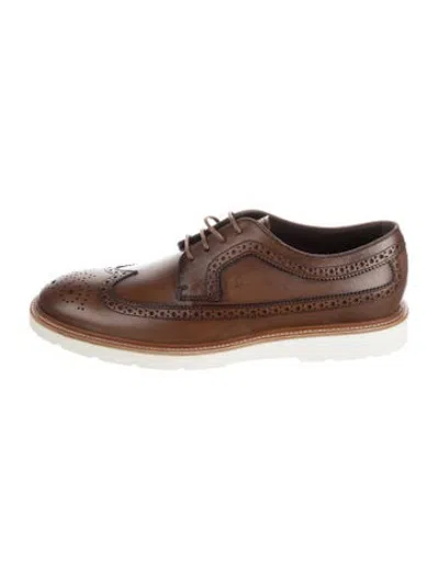 Pre-owned Tod's Leather Brogues In Brown
