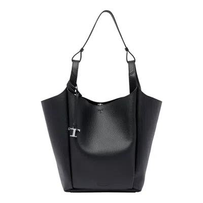 Tod's Leather Bucket Bag In B999