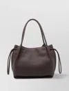 Tod's Leather Bucket Bag With 2 Handles And Side Ties