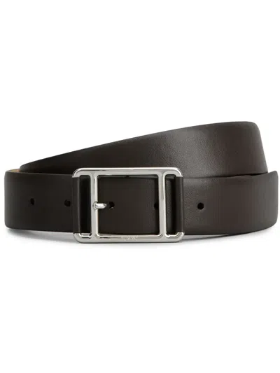 Tod's Leather Buckle Belt In Brown