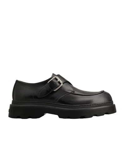 TOD'S LEATHER BUCKLE LOAFERS