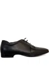 Tod's Leather Buckle-strap Oxford Shoes In Black