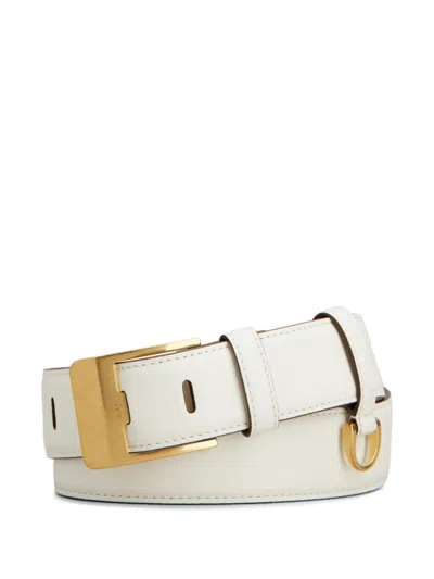 Tod's Leather Buckle-fastening Belt In Gold