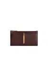 Tod's Leather Card Holder In Red
