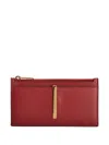 Tod's Leather Cardholder In Red
