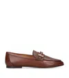 Tod's Leather Loafers In Brown