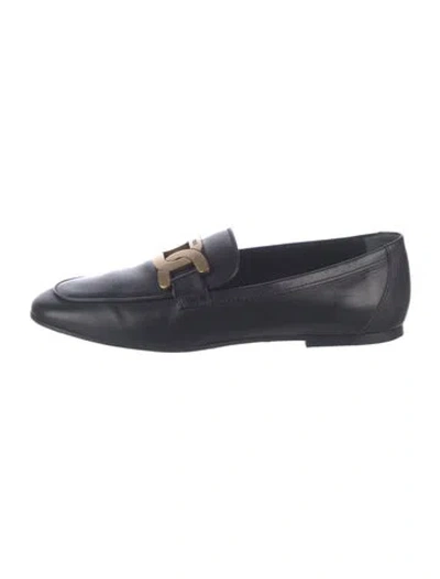 Pre-owned Tod's Leather Chain-link Accents Loafers In Multi