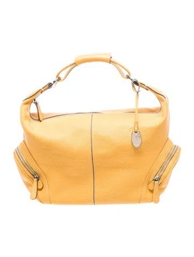 Pre-owned Tod's Leather Charlotte In Yellow