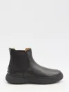Tod's W. G. Chelsea Boots In Leather In Black