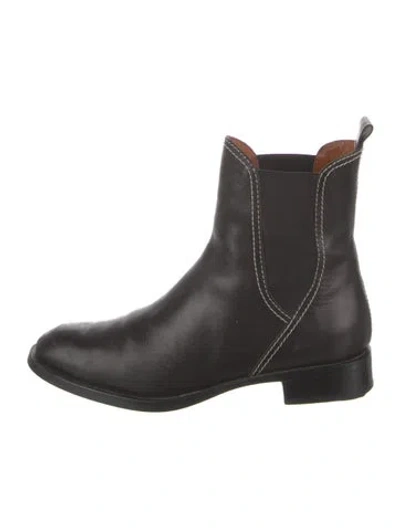 Pre-owned Tod's Leather Chelsea Boots In Black
