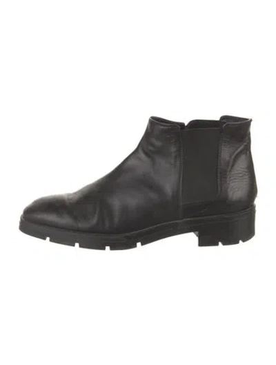 Pre-owned Tod's Leather Chelsea Boots In Black