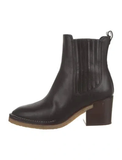 Pre-owned Tod's Leather Chelsea Boots In Black