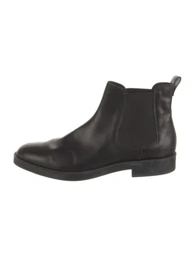 Pre-owned Tod's Leather Chelsea Boots In Black